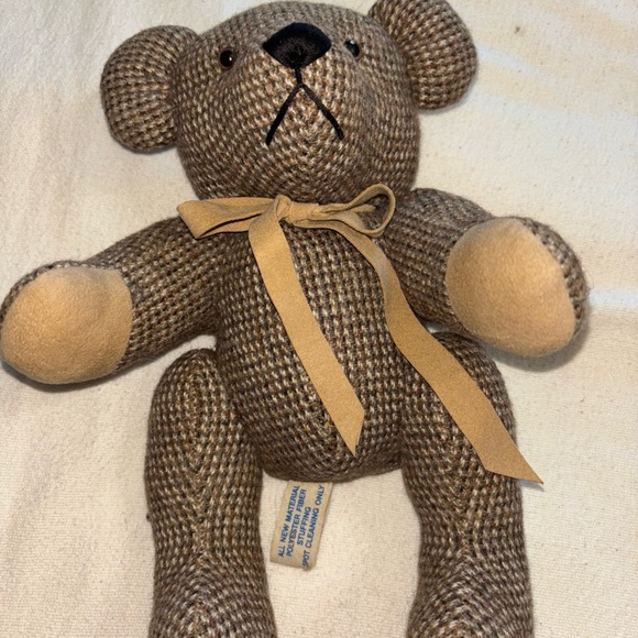 Nancy-Southerland Holmes 1983 Collectible Bear‎ Brown Plaid  Vintage Winston - Picture 5 of 9